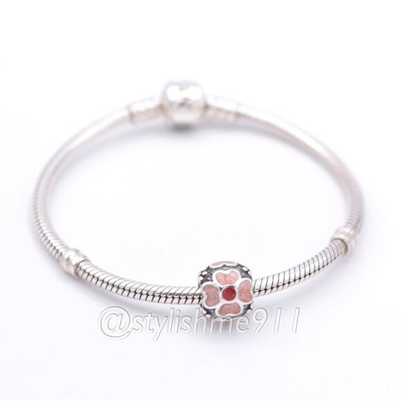 Authentic PANDORA Red Daisy Charm - 790433ER - Picture 5 of 9